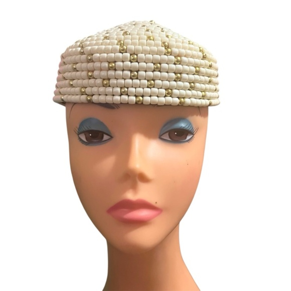 Nigerian White Coral Crown For Traditional Wear